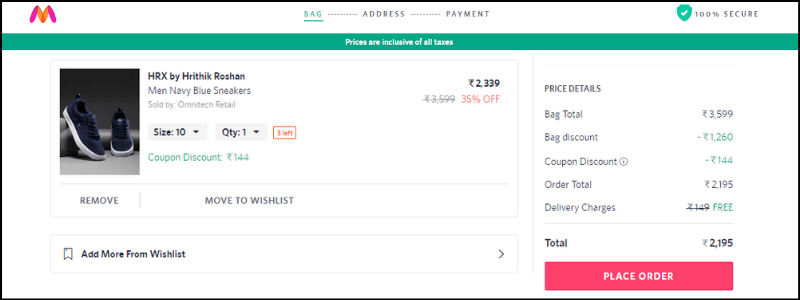 myntra coupons puma