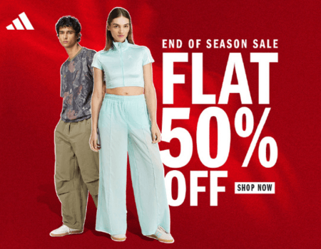 Adidas End Of Season Sale: Get Flat 50% OFF on Selected Items