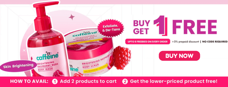 Mcaffeine BOGO Sale: Buy 1 Get 1 FREE on Sitewide + Up to 6 FREEBIES on Every Order