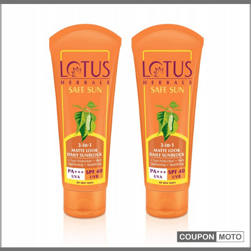 Lotus-Safe-Sun-3-In-1-Matte-Look-Daily-Sunblock-SPF-40-sunscreen-for-oily-skin
