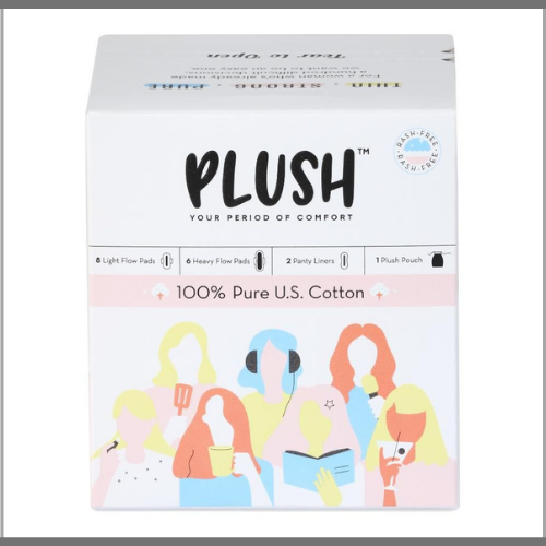 Plush 100% Pure US Cotton Ultra-Thin Sanitary Pads