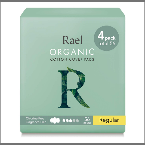  Rael Organic Cotton Menstrual Large Pads