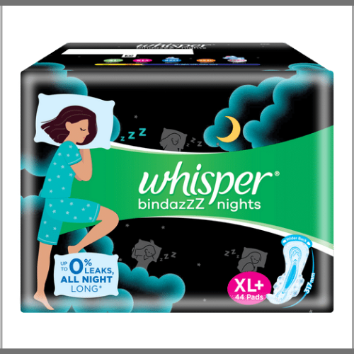 Whisper Bindazzz Night Sanitary Pads