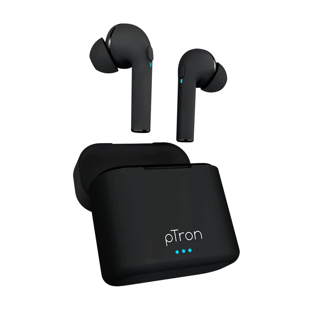 PTron Bassbuds Vista Bluetooth Truly Wireless In-Ear Earbuds With Mic (Black)