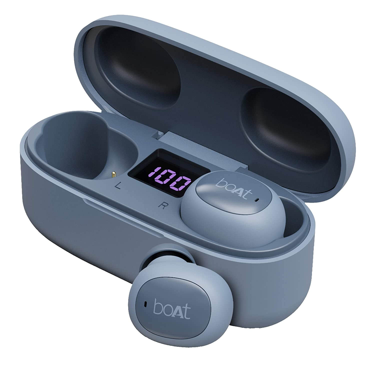 boAt Airdopes 121v2 Truly Wireless Bluetooth in Ear Earbuds with Mic (Midnight Blue)