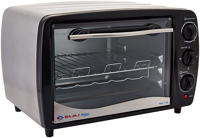Bajaj Majesty 1603 TSS 16L Stainless Steel Body Oven Toaster Griller