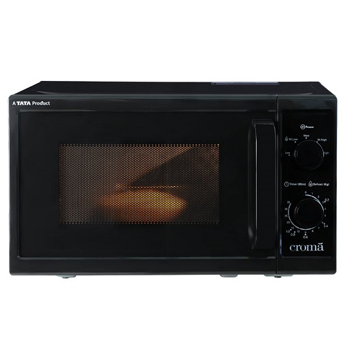 Croma 20 Litres Solo Microwave Ovens (CRAM2026, Black)