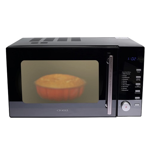 Croma CRAM0191 25 Litres Convection Microwave Ovens with 200 Auto Cook Menus