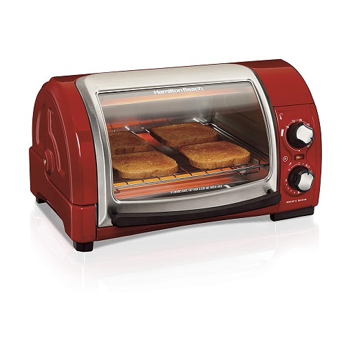 Hamilton Beach Easy Reach Toaster Ovens, Red (31337)