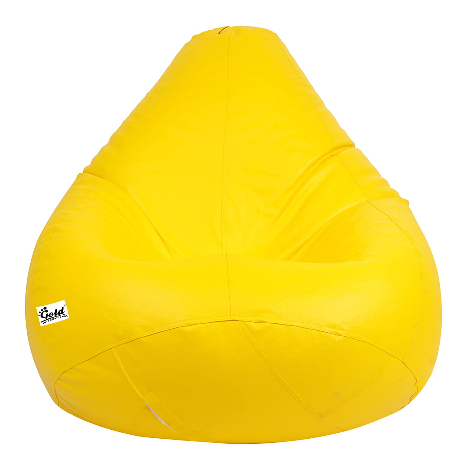 Gold Classic Teardrop Shape Bean Bag Filled with Beans