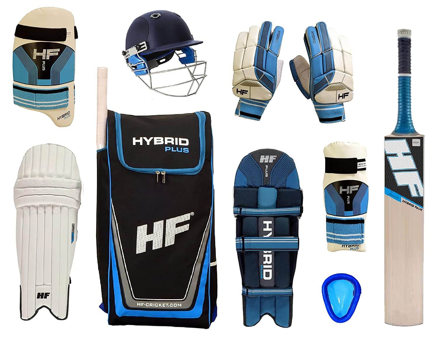 HF Hybrid Plus English Willow Complete Cricket KIT