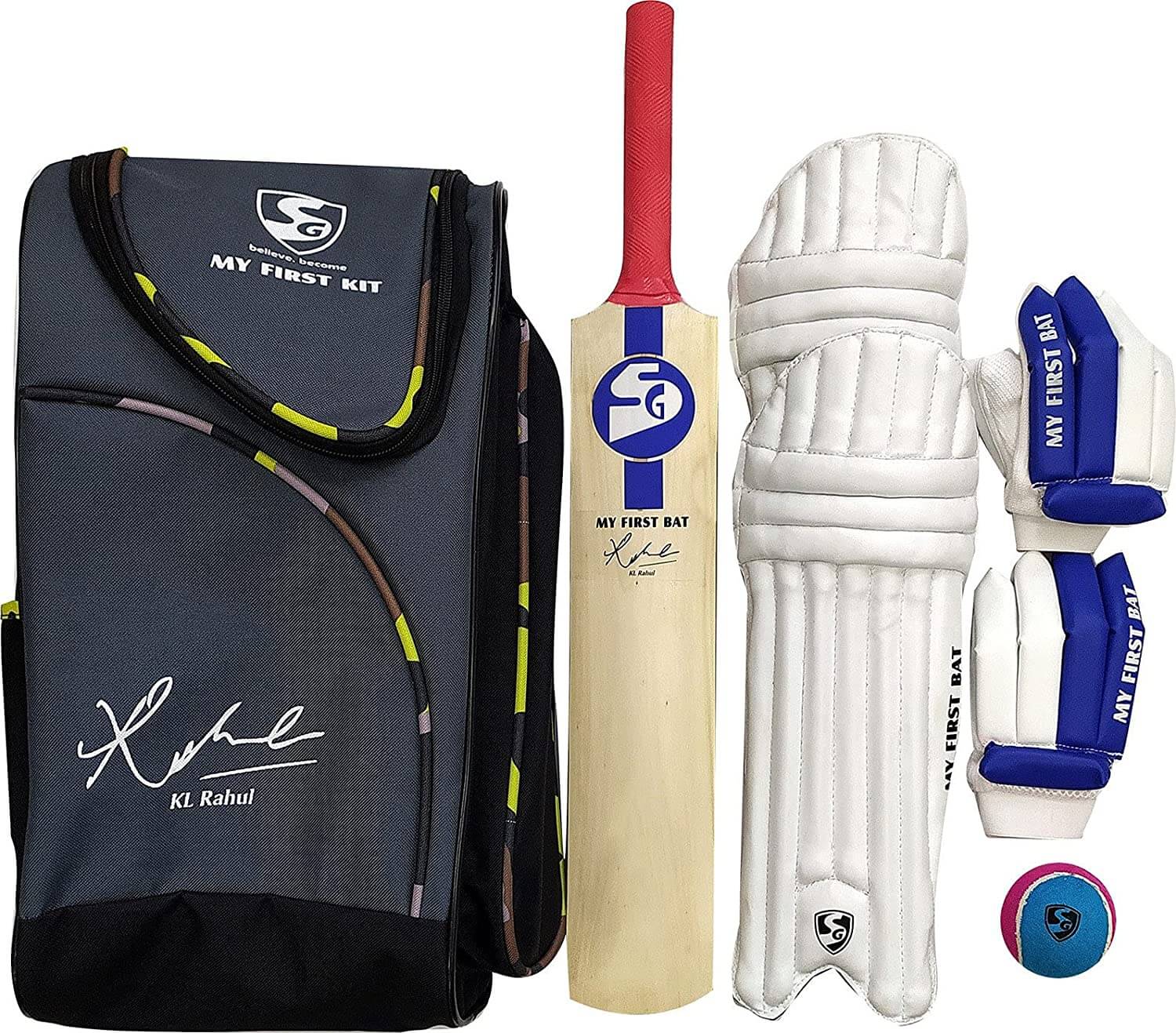 SG My First KIT KL Rahul Signed Cricket Kit