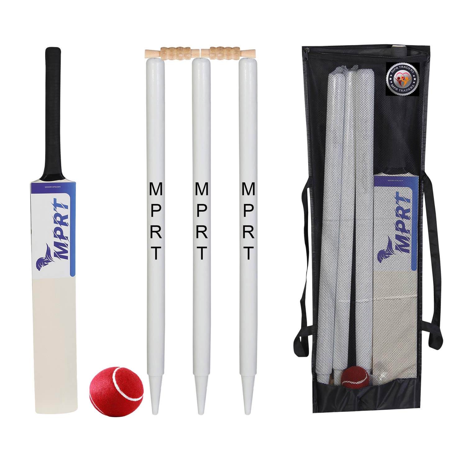 MPRT Wooden Cricket Kit for Tennis Ball Combo 