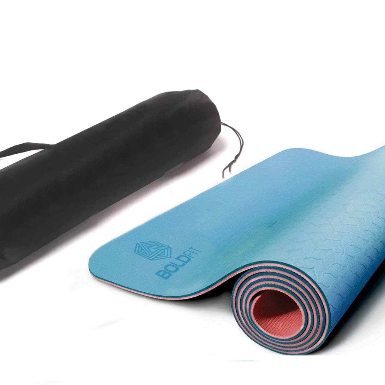 Boldfit Yoga mat for Women and Men with Cover Bag