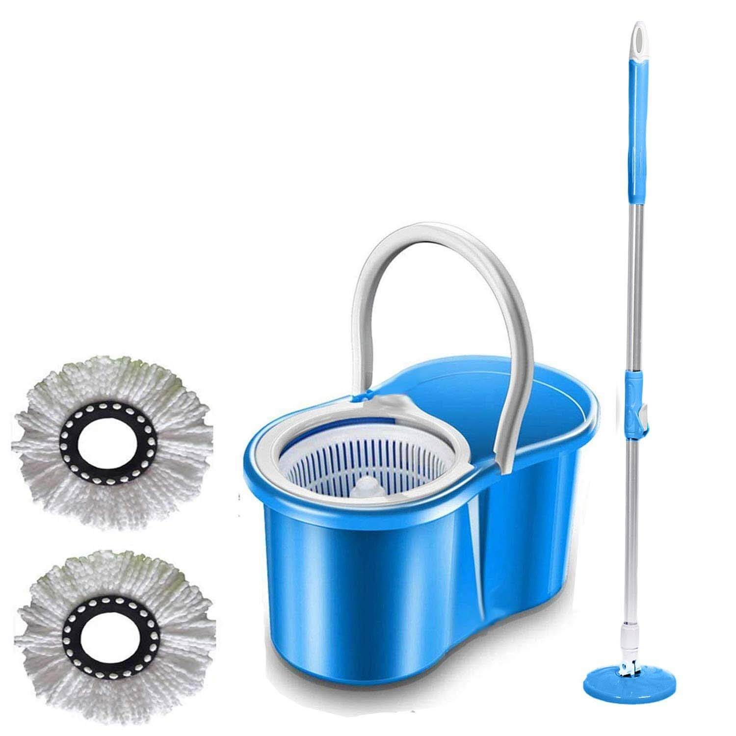 Gtc (Tm) 360° Spin Floor Cleaning Easy Bucket Pvc spinning mop