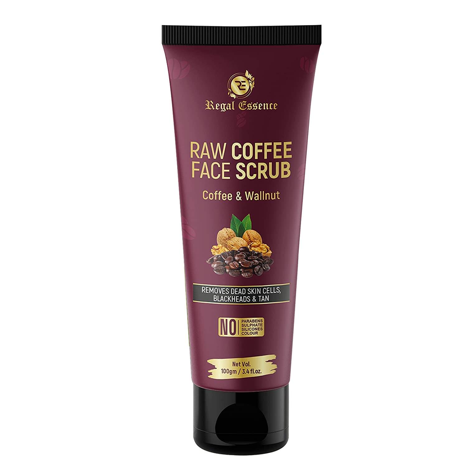 Regal Essence Raw Coffee Face Scrubs for men 