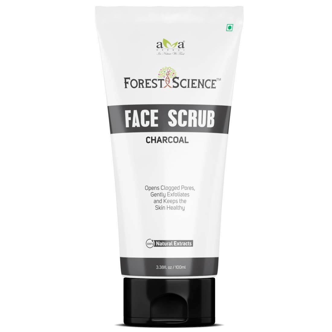Forest Science Charcoal Face Scrubs for men