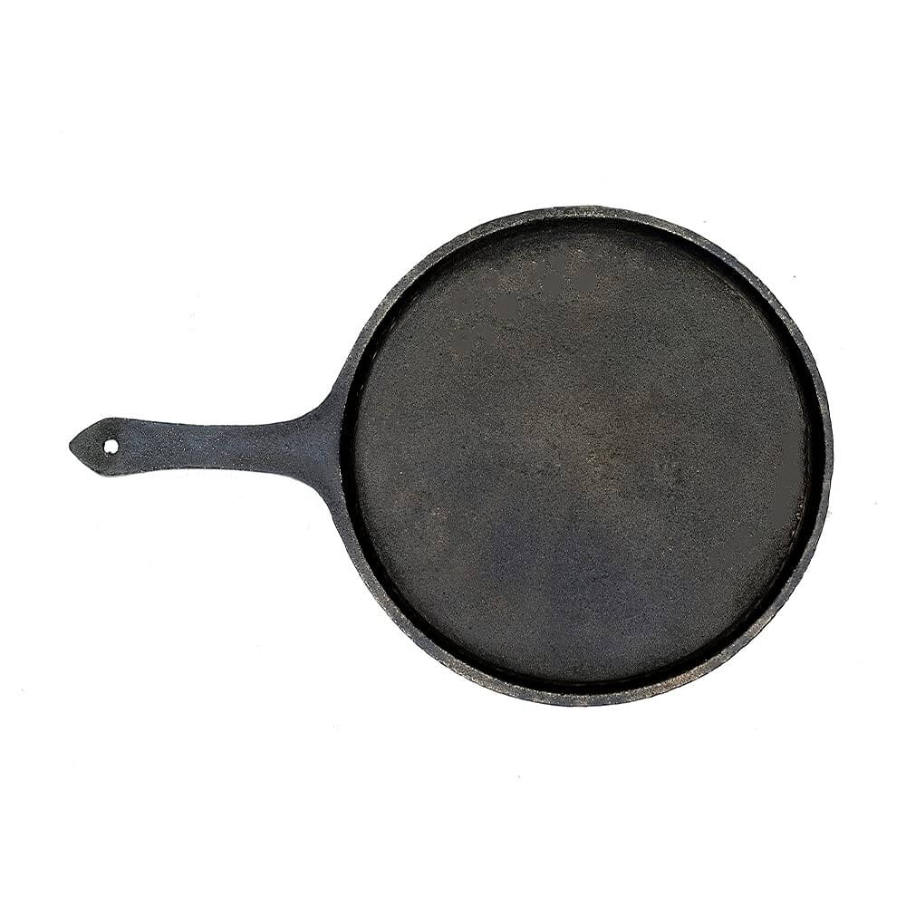 The Indus Valley Natural Cookware Pre - Seasoned Cast Iron Dosa/Roti Tawa 