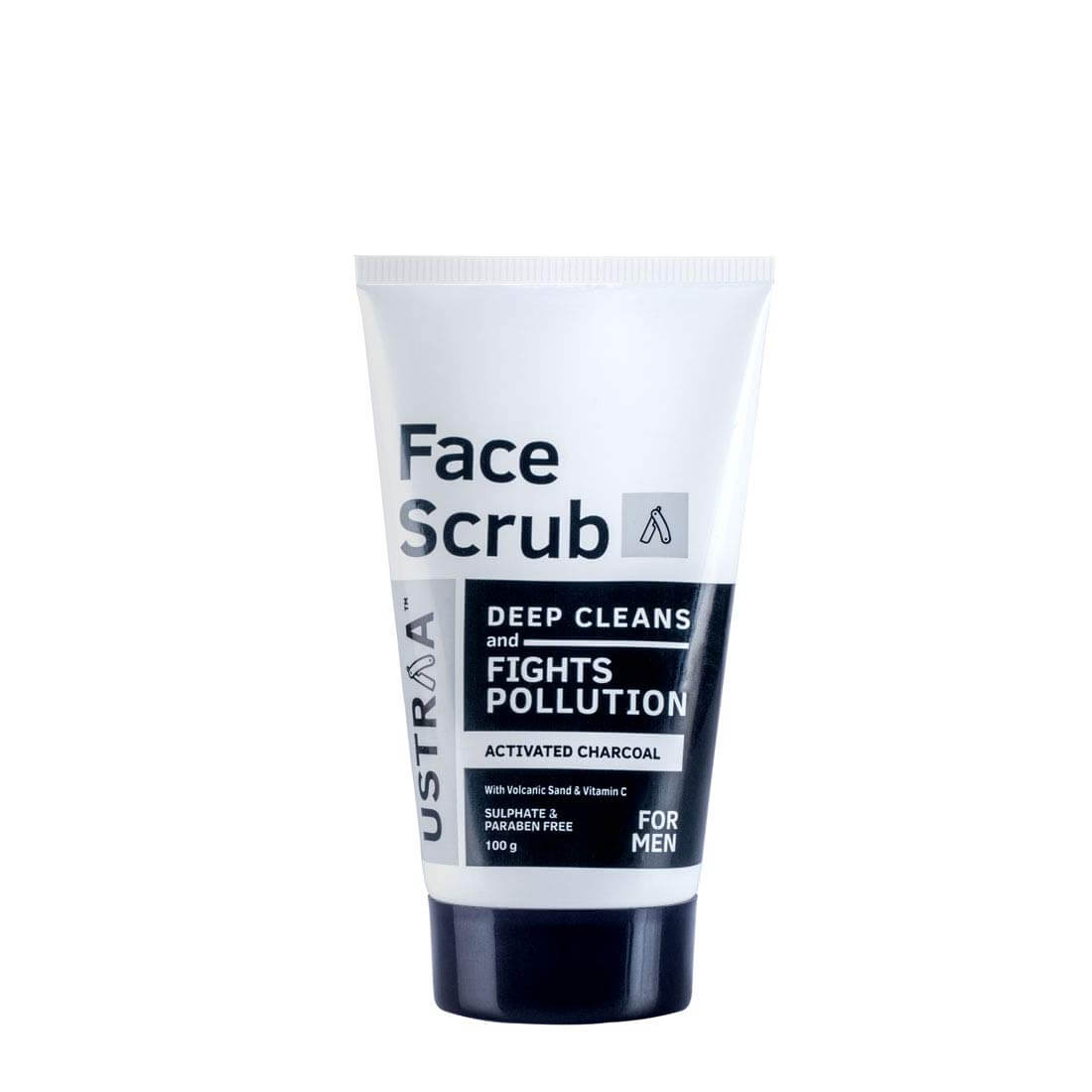 Ustraa Activated Charcoal Face Scrub