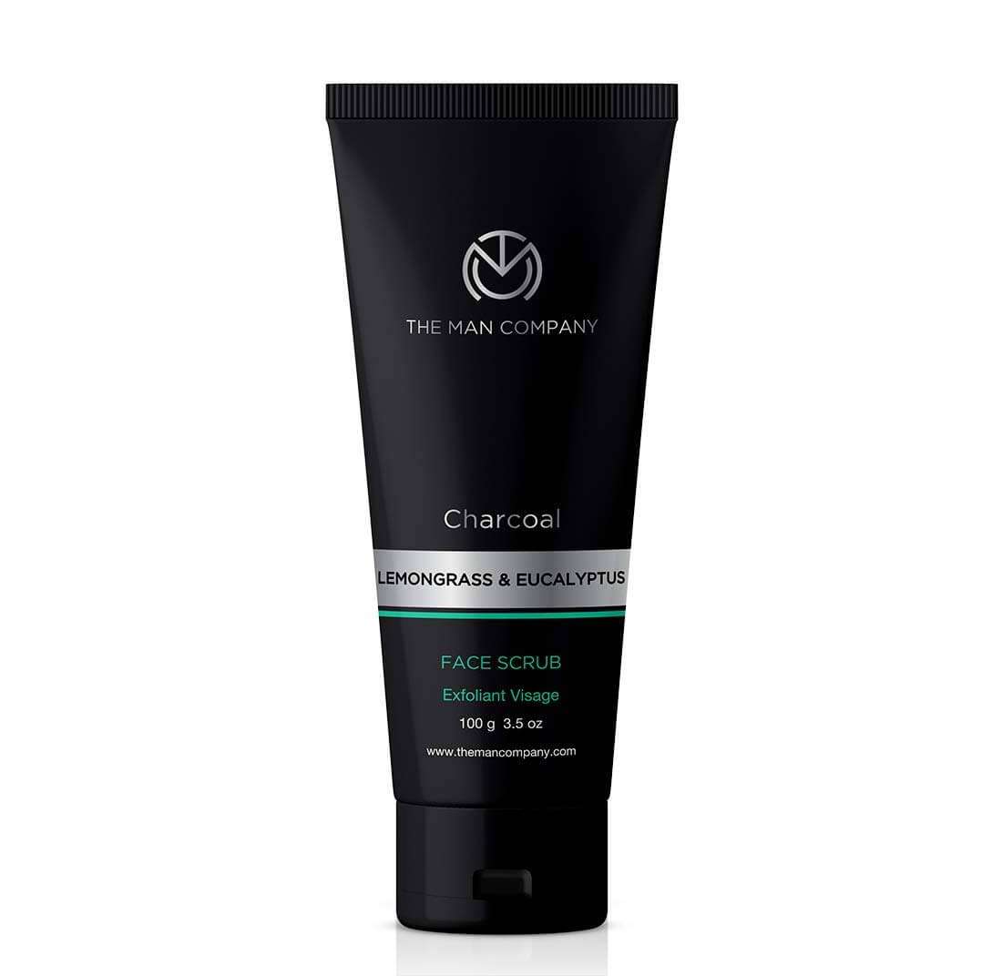The Man Company Charcoal Tan Removal Face Scrubs for glowing skin   