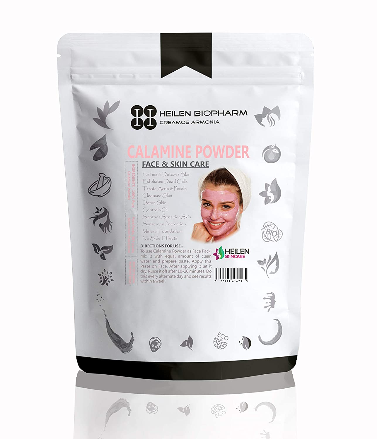 Heilen Biopharm Calamine Powder skin cooling skincare masks 