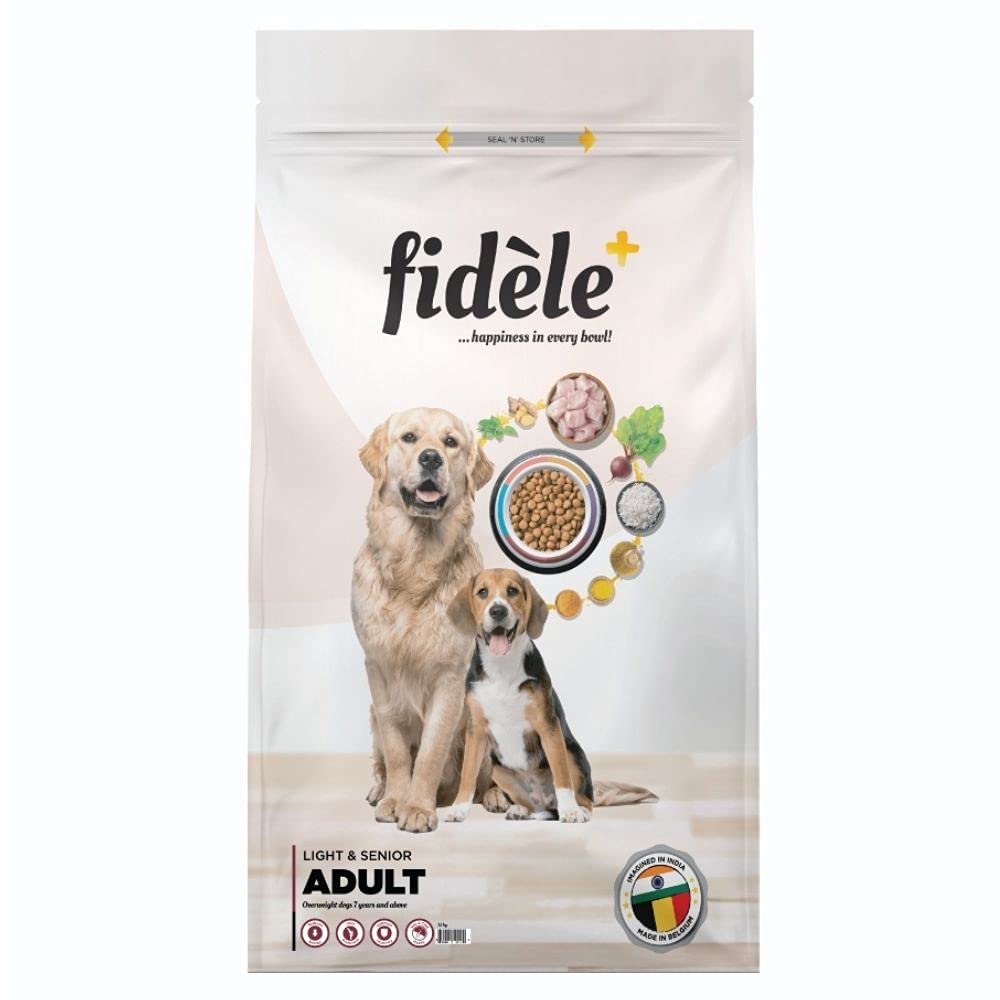 Fidele+, Dry Dog Food, Adult Light & Senior 