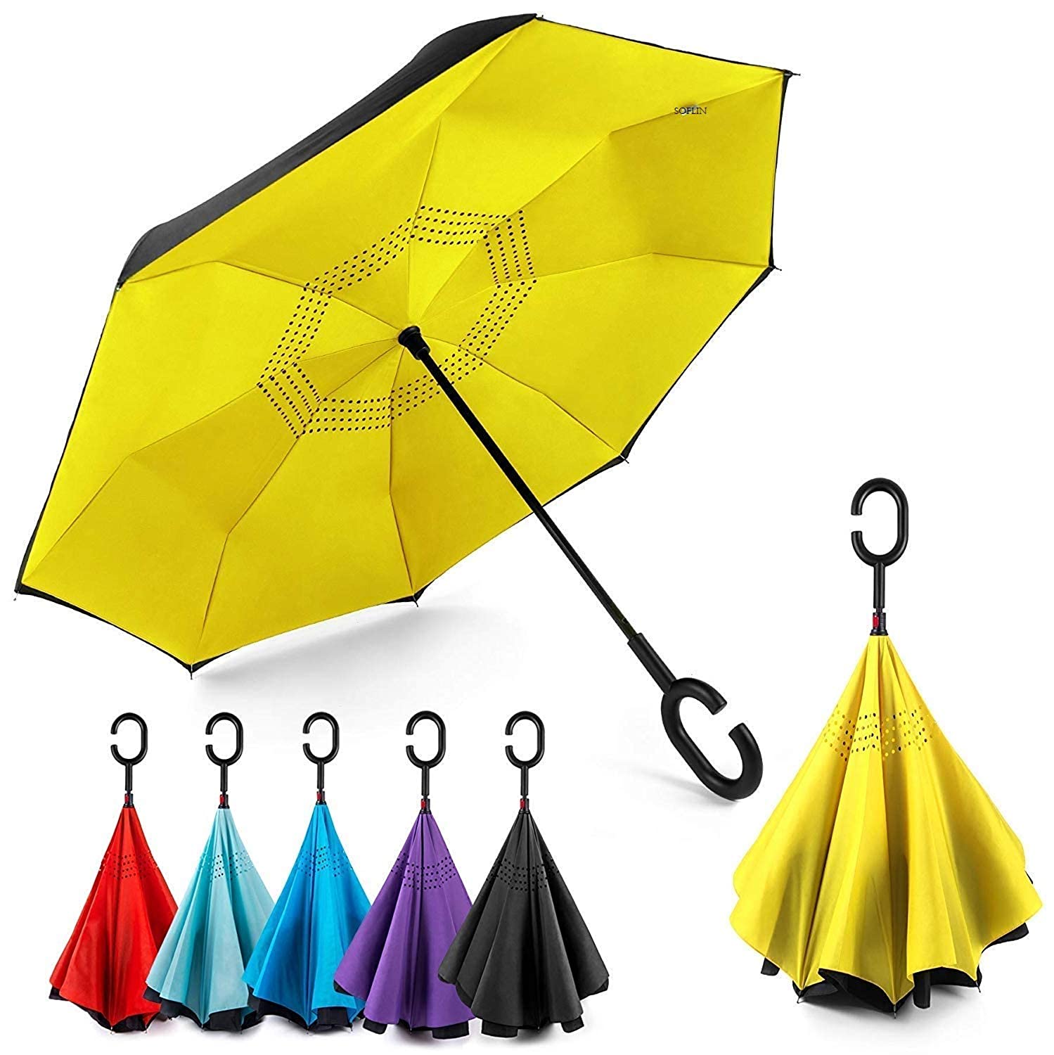SOFLIN Double Layer Reversible Umbrella