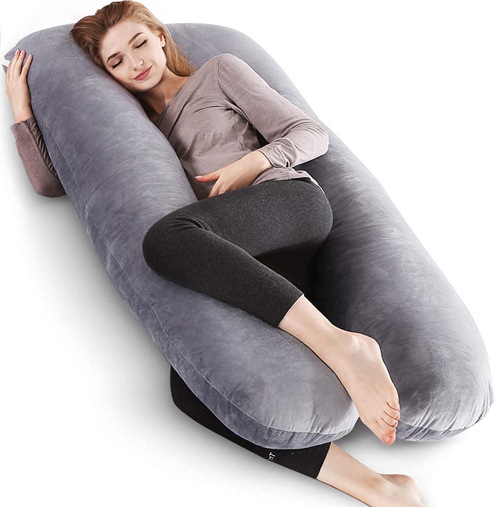 mellifluous-ultra-soft-velvet-fibre-u-shaped-pregnancy-pillow