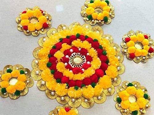 Floating flowers decoration for deepawali festival | Home Decor Buzz