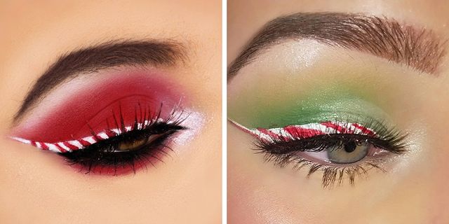 candy-cane-eyeliner-christmas-makeup-looks