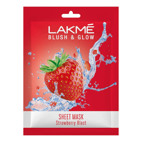 Lakme-Blush-Glow-Strawberry-Sheet-Mask