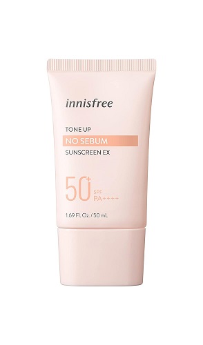 Innisfree-No-Sebum-Sunscreen-best korean makeup products 