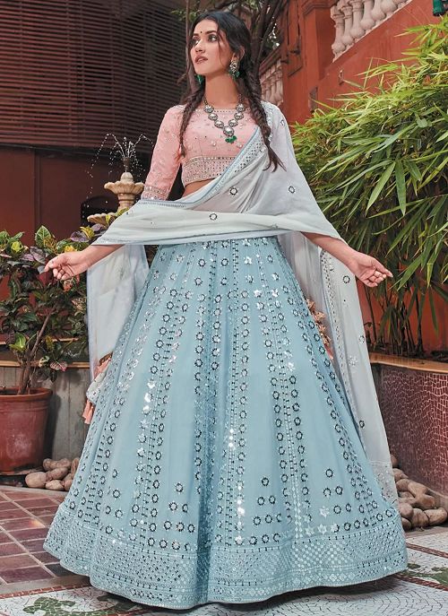 Stitched Lehenga Choli- diwali outfit ideas for girls