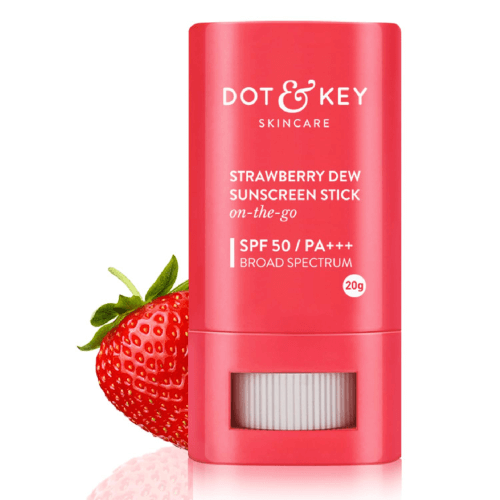 DOT-&-KEY-Strawberry-Dew-Sunscreen-Stick On-The-Go